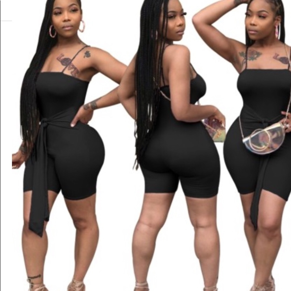 Spaghetti strap romper